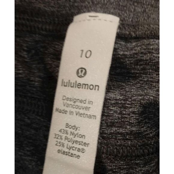 Lululemon Women's Gray Tapered Leg Pull On Cropped Pants Size 10 - Picture 2 of 4